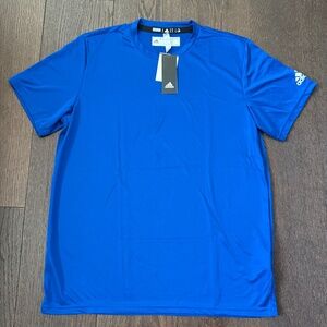 Adidas Clima Tech Tee — Men’s Large — Royal Blue — NWT
